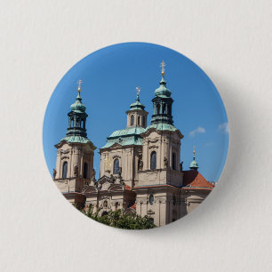 Saint Nicolas church in Prague 6 Cm Round Badge