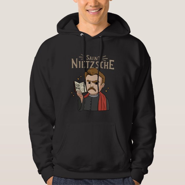 Saint Nietzsche for a Philosophy Student  1 Hoodie (Front)