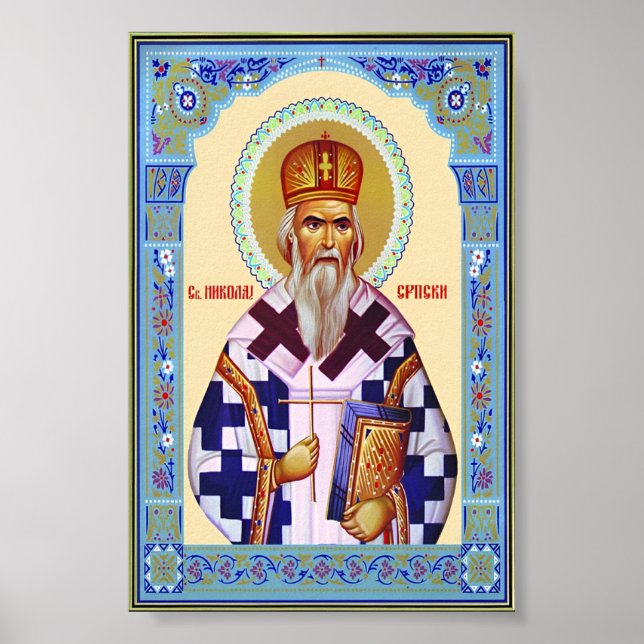 Saint Nikolai Serbian Poster (Front)