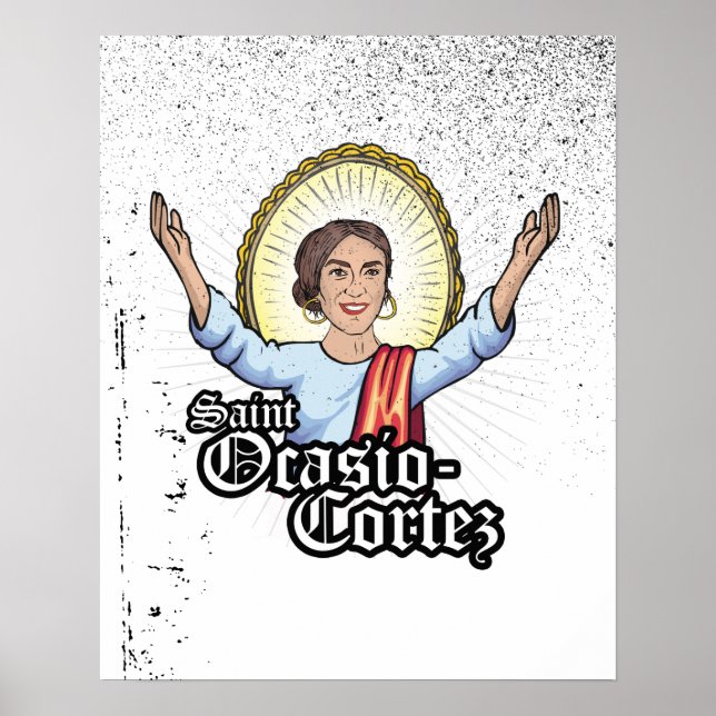 Saint Ocasio-Cortez Poster (Front)