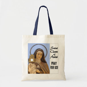 Saint of Clare of Assisi Tote Bag