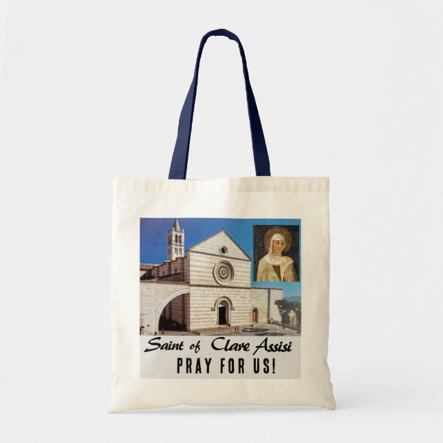 Saint of Clare of Assisi Tote Bag (Front)