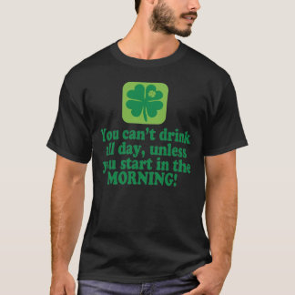 Saint Paddys Day Green Beer Quote T-Shirt