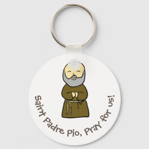 Saint Padre Pio Keychain