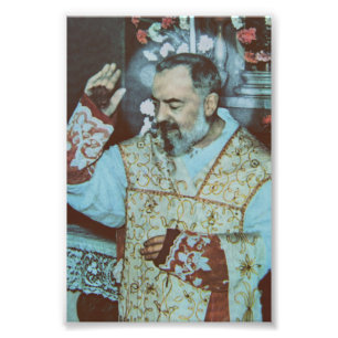 Saint Padre Pio Witness of Suffering and Mercy Photo Print