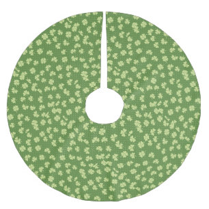 Saint Partrick's Day Shamrocks Brushed Polyester Tree Skirt