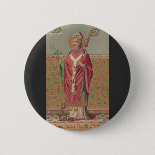 Saint Patrick Apostle of Ireland 6 Cm Round Badge