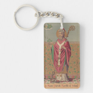 Saint Patrick Apostle of Ireland Key Ring