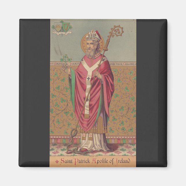 Saint Patrick Apostle of Ireland Magnet (Front)