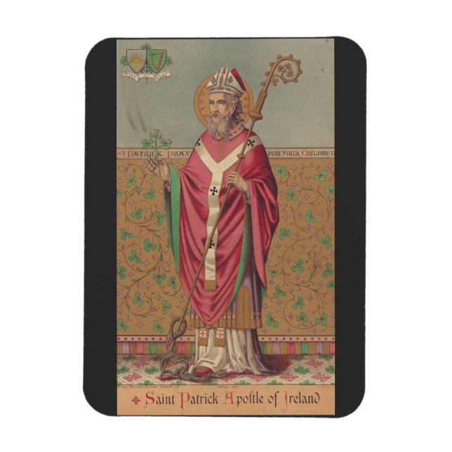 Saint Patrick Apostle of Ireland Magnet (Vertical)