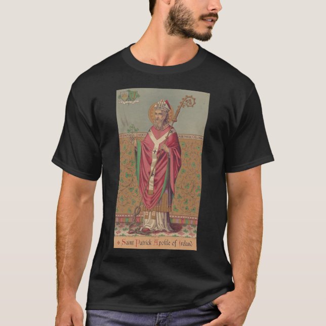 Saint Patrick Apostle of Ireland T-Shirt (Front)