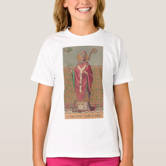 Saint Patrick Apostle of Ireland T-Shirt (Front)