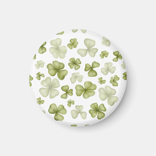 Saint Patrick  clovers clip art  Magnet (Front)