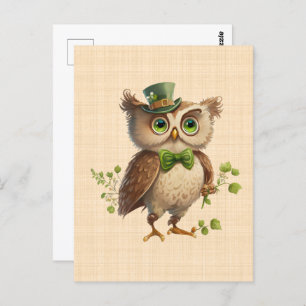 Saint Patrick - Green hat cabbage Postcard