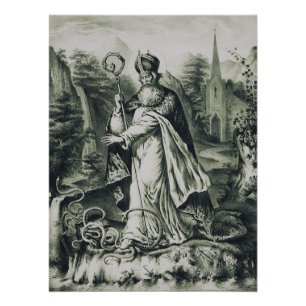 Saint Patrick patron of Ireland Poster