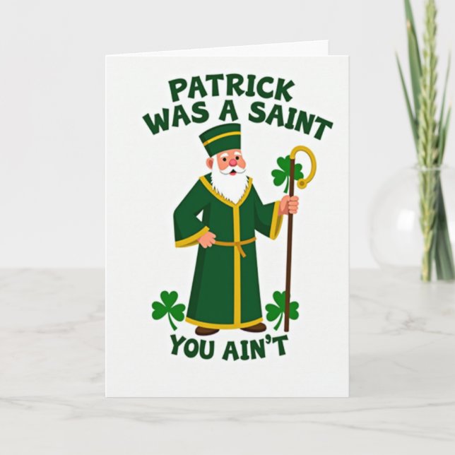 Saint Patrick Pattern Card (Front)