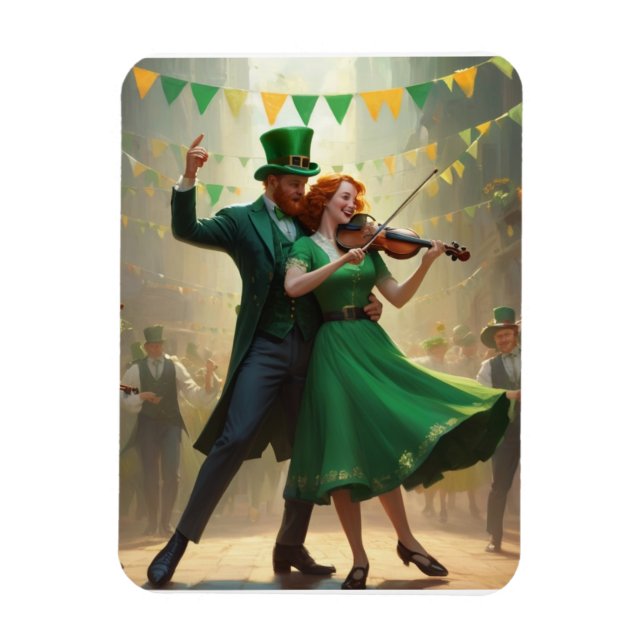 Saint Patrick´s Dance Magnet (Vertical)
