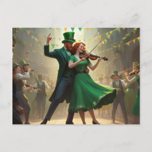 Saint Patrick´s Dance Postcard