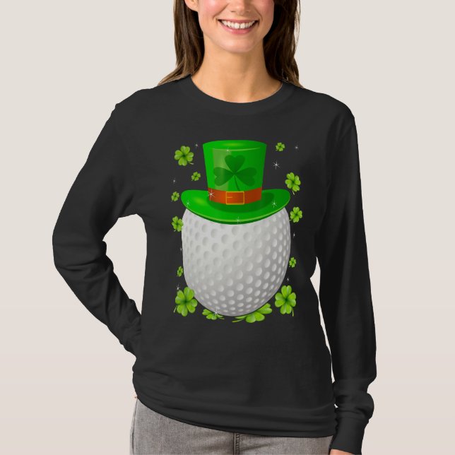 Saint Patrick S Day Irish Golf  Hat Shamrock Sport T-Shirt (Front)