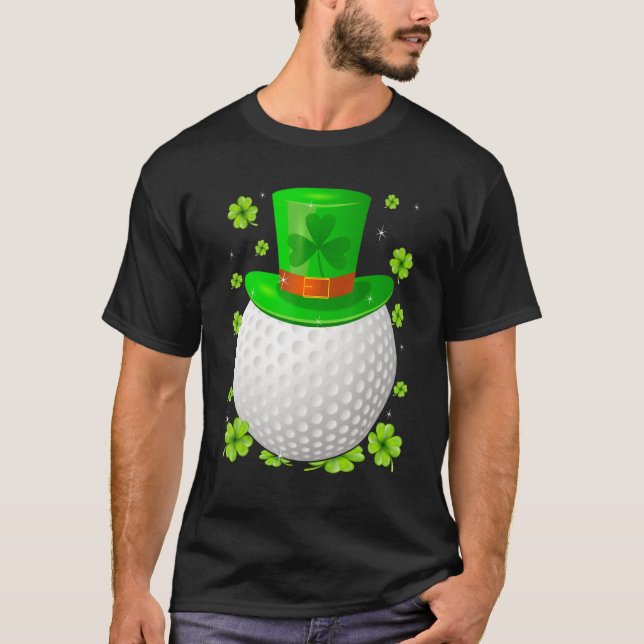 Saint Patrick S Day Irish Golf  Hat Shamrock Sport T-Shirt (Front)