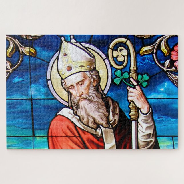 Saint Patrick, Shamrock Jigsaw Puzzle (Horizontal)