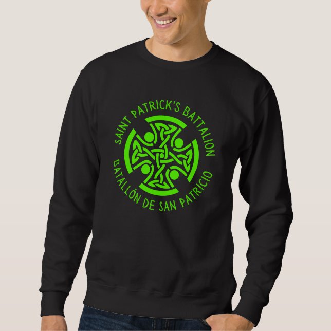 Saint Patrick's Battalion San Patricios Catholic Sweatshirt (Front)