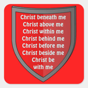 Saint Patrick's breastplate prayer stickers