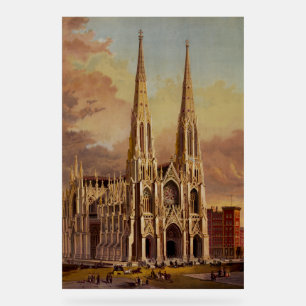 Saint Patrick's Cathedral in Midtown Manhattan Acrylic Sign