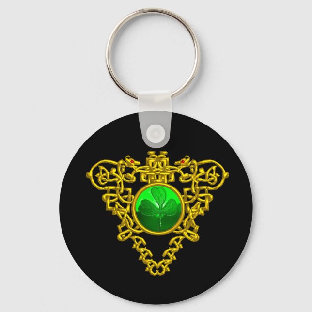 SAINT PATRICK'S CELTIC HEART KEY RING (Front)