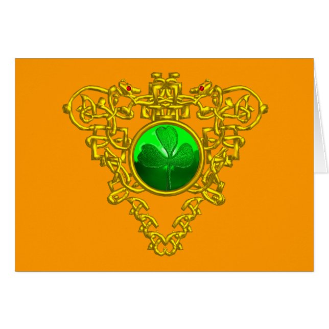 SAINT PATRICK'S CELTIC HEART,orange (Front Horizontal)
