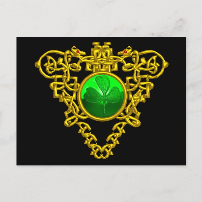 SAINT PATRICK'S CELTIC HEART POSTCARD (Front)