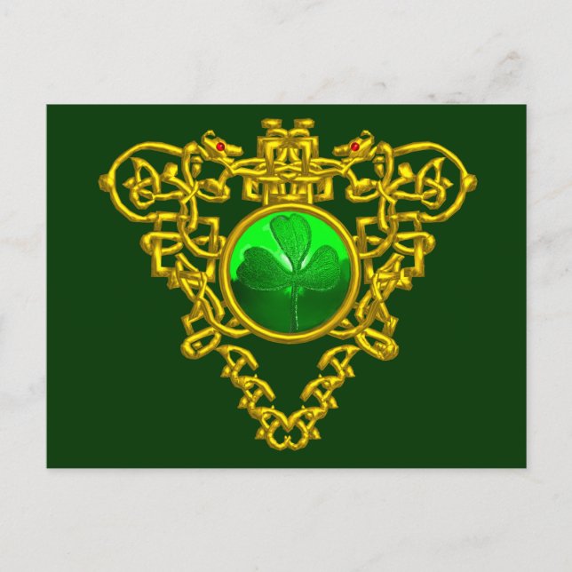 SAINT PATRICK'S CELTIC HEART POSTCARD (Front)