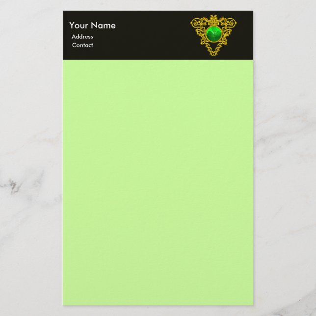 SAINT PATRICK'S CELTIC HEART,SHAMROCK STATIONERY (Front)