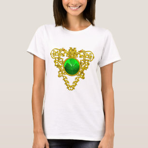 SAINT PATRICK'S CELTIC HEART WITH GREEN SHAMROCK T-Shirt