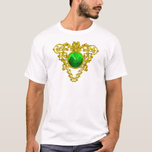SAINT PATRICK'S CELTIC HEART WITH GREEN SHAMROCK T-Shirt