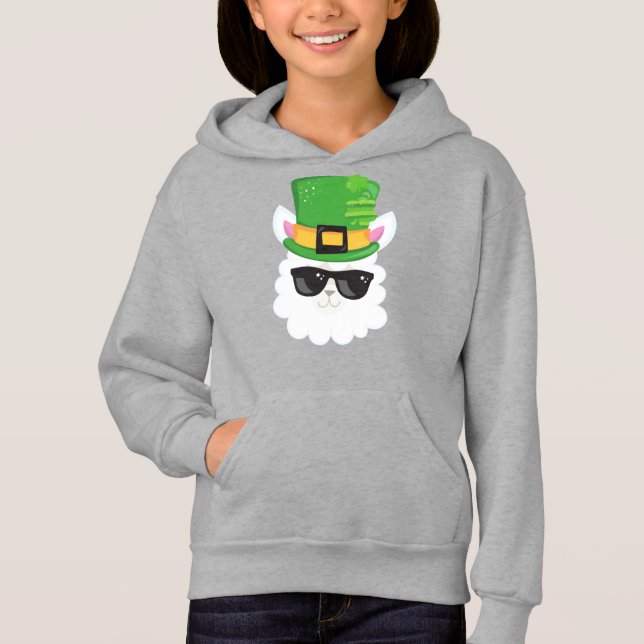 Saint Patrick's Day, Alpaca, Llama, Leprechaun Hat (Front)