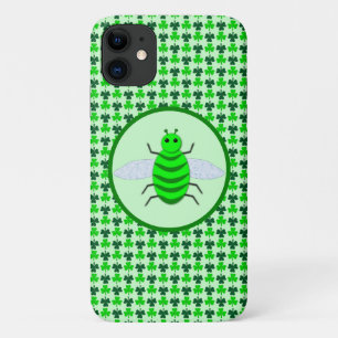 Saint Patricks Day Bee and Shamrocks Case-Mate iPhone Case