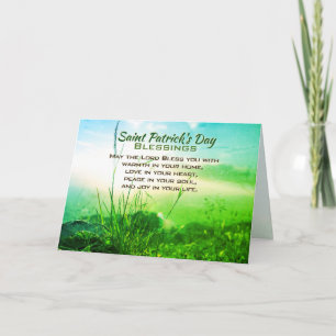 Saint Patrick's Day Blessings, Irish Prayer Card