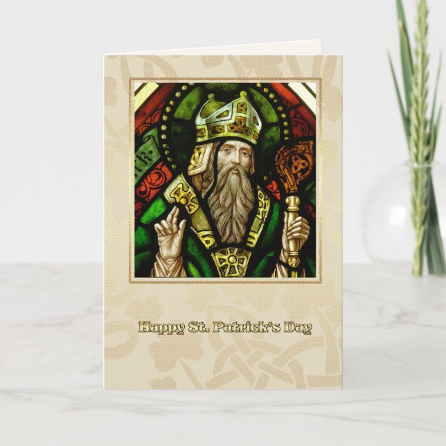 Saint Patrick's Day Blessings Religious Card (Front)