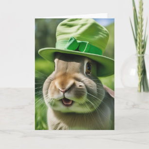 Saint Patrick's Day Bunny Card