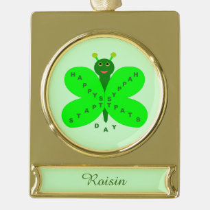 Saint Patrick's Day Butterfly Custom Ornament
