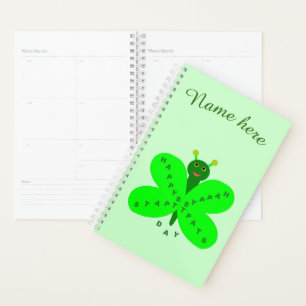 Saint Patricks Day Butterfly Custom Planner