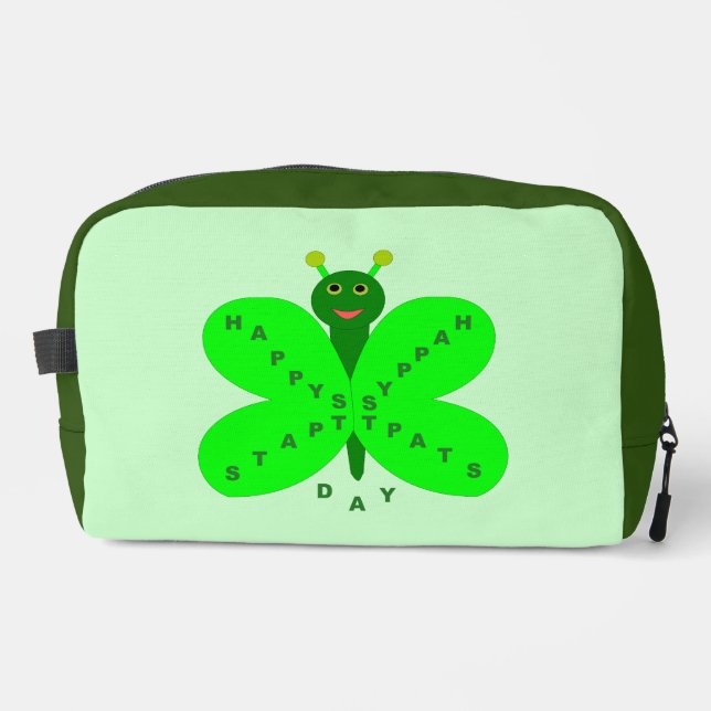 Saint Patricks Day Butterfly Dopp Kit (Front)