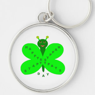 Saint Patrick's Day Butterfly Keychain