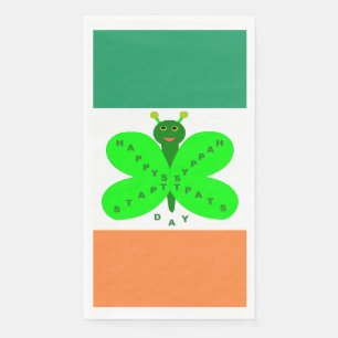 Saint Patrick's Day Butterfly Paper Napkins