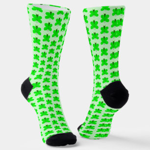 Saint Patricks Day Butterfly Patterned Socks