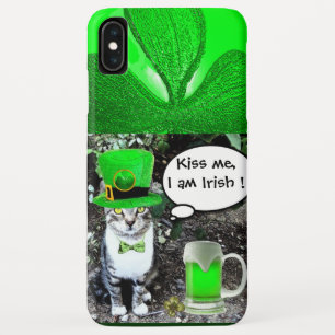 SAINT PATRICK'S DAY CAT WITH GREEN IRISH BEER Case-Mate iPhone CASE