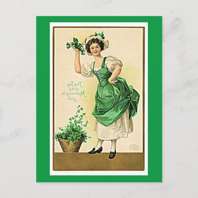 Saint Patrick's Day celebration Holiday Postcard (Front)