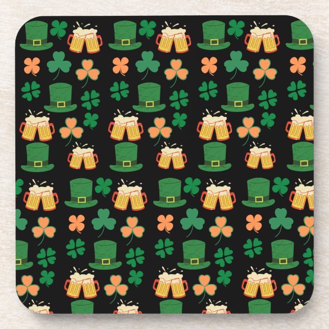 Saint patrick's day celtic,irish funny beer charms coaster (Front)