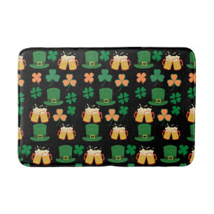 Saint patrick's day celtic, irish funny pattern  bath mat